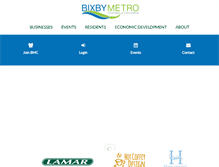 Tablet Screenshot of bixbychamber.com
